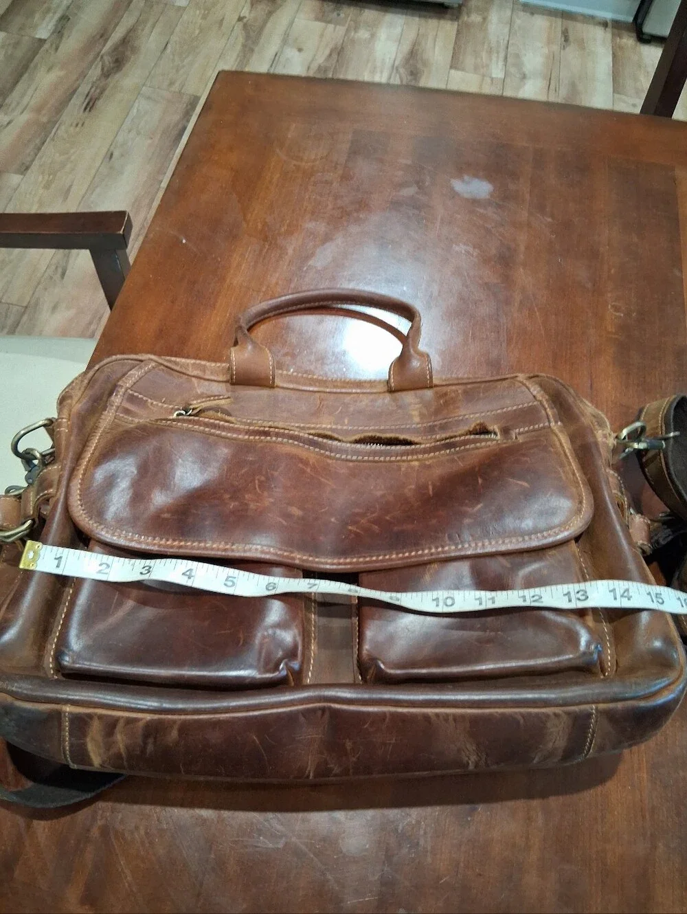 Gorgeous KATTEE Rustic Leather Briefcase